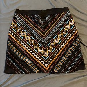 Boho mini skirt